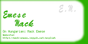 emese mack business card